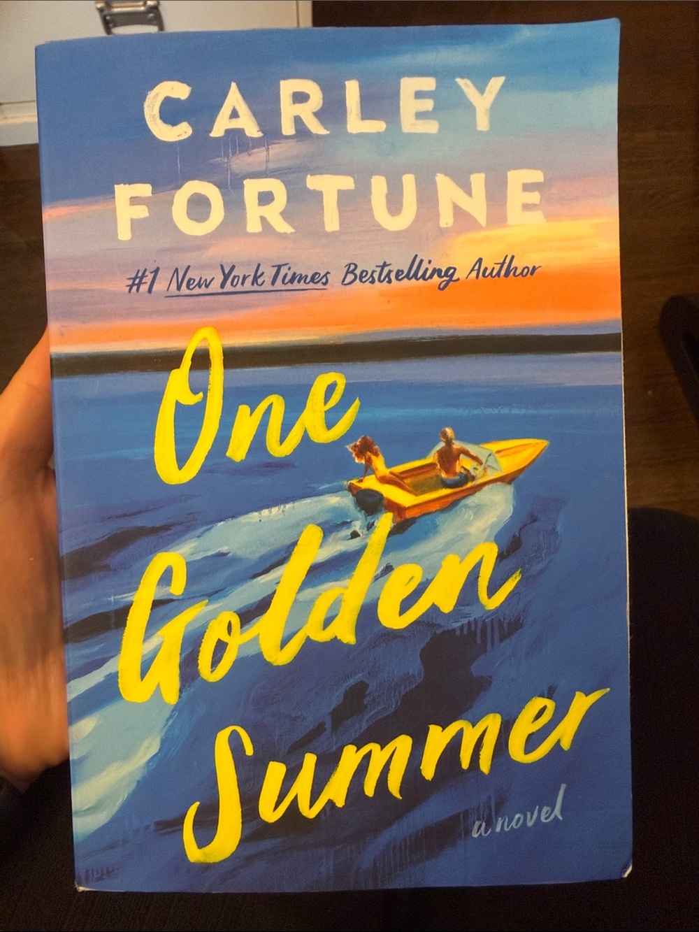 One Golden Summer - Blue & Yellow Paperback Novel
